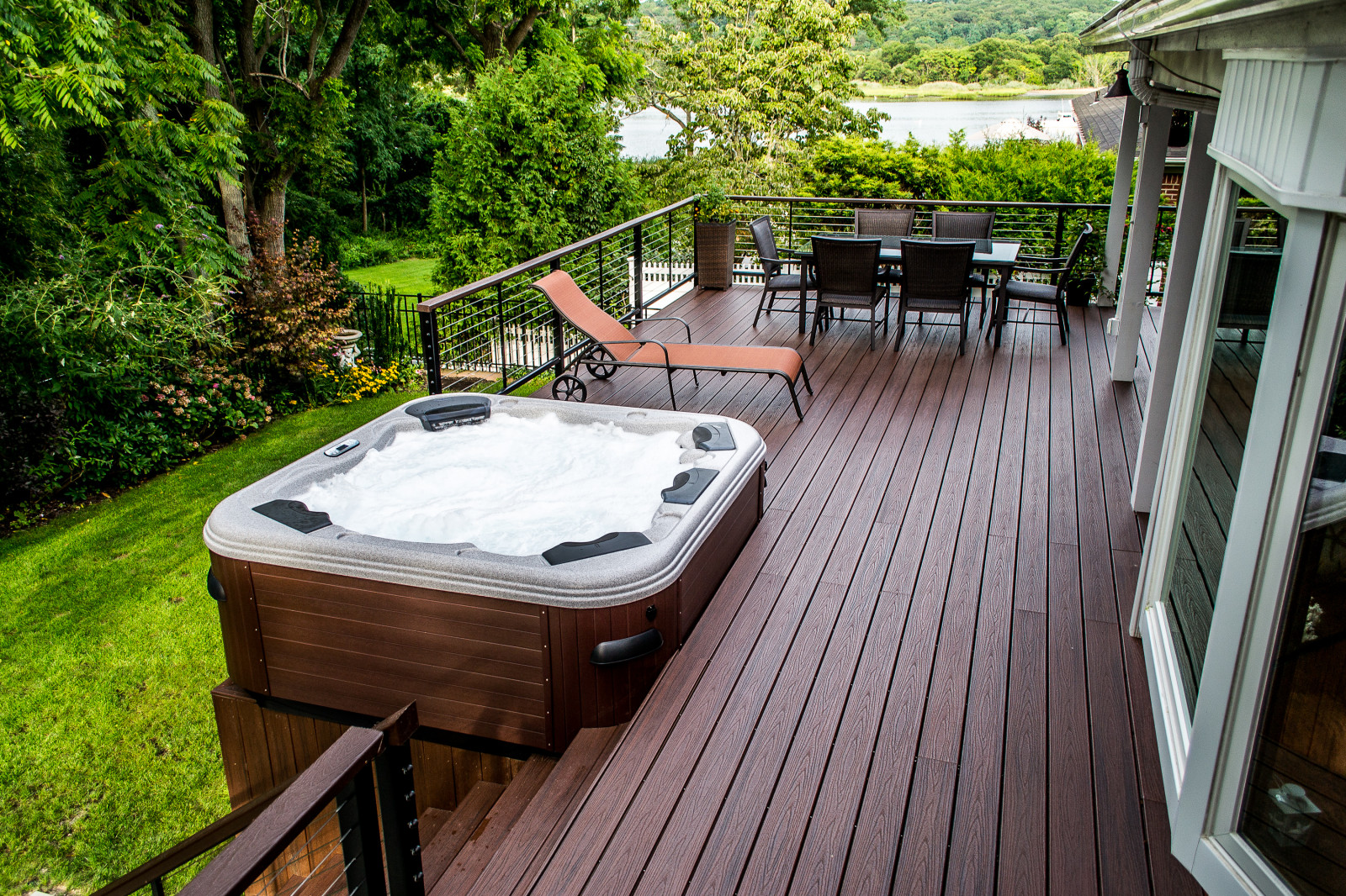 Factory Price Outdoor Flooring ,Wood Composite Decking.Waterproof Deck #13823